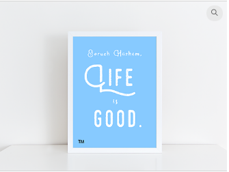 Baruch HaShem Life is Good Poster